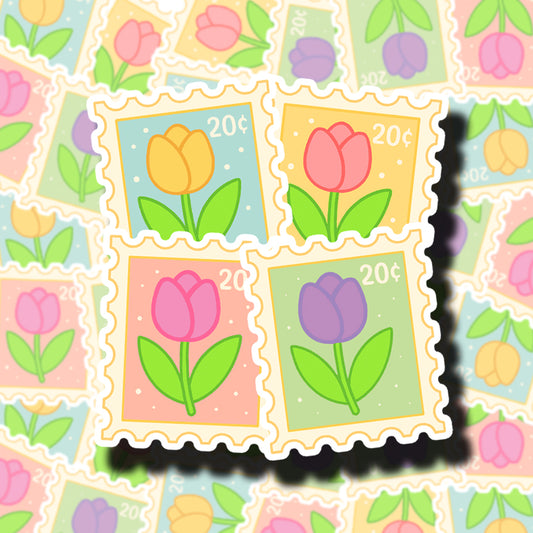 Tulips Stamps Sticker Bundle