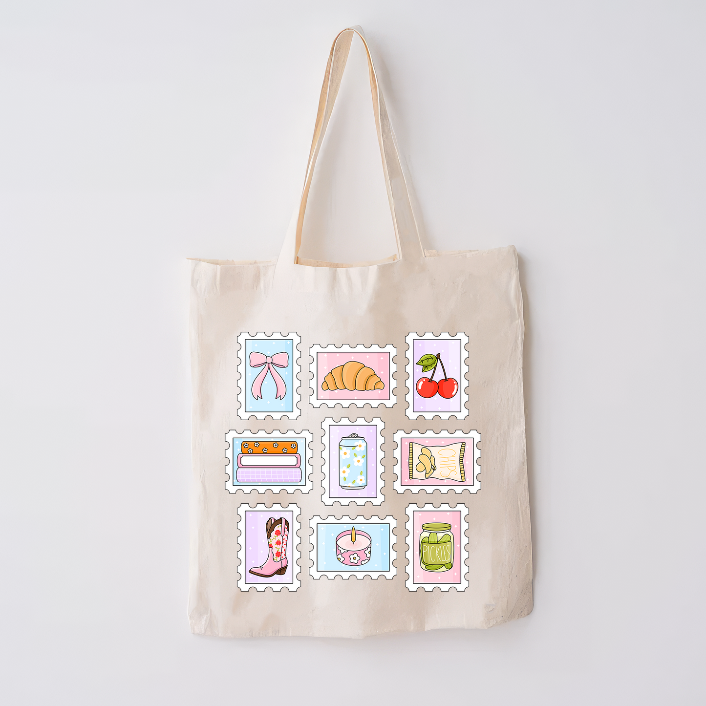 Cute Stamps Tote Bag