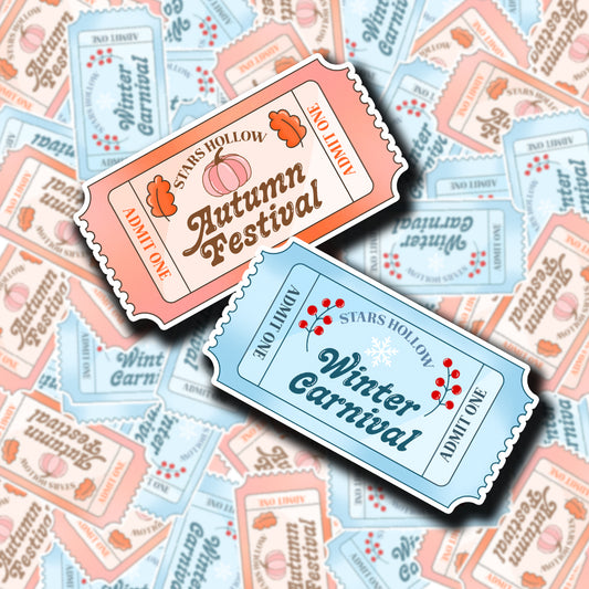 Stars Hollow Tickets Stickers