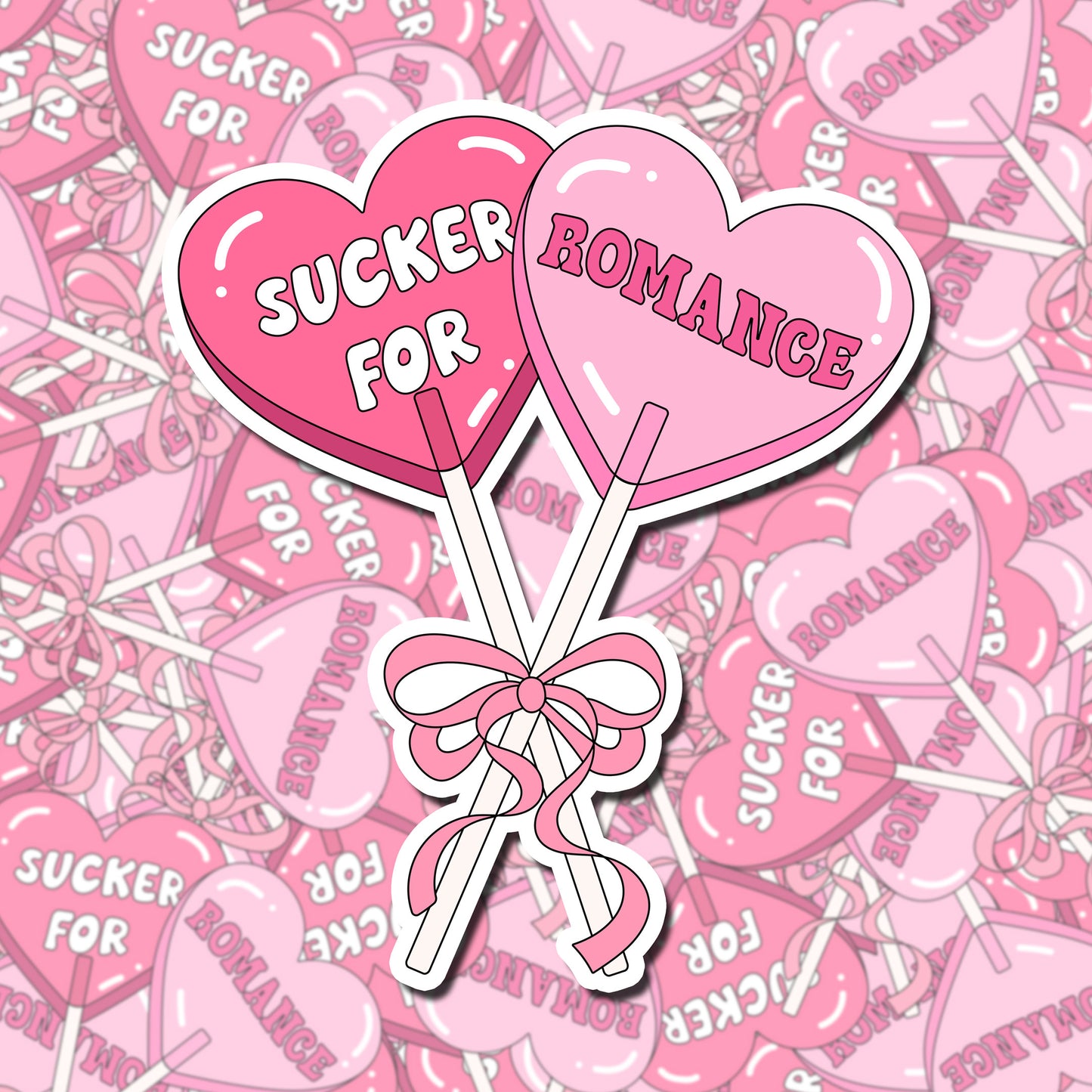 Sucker For Romance Sticker
