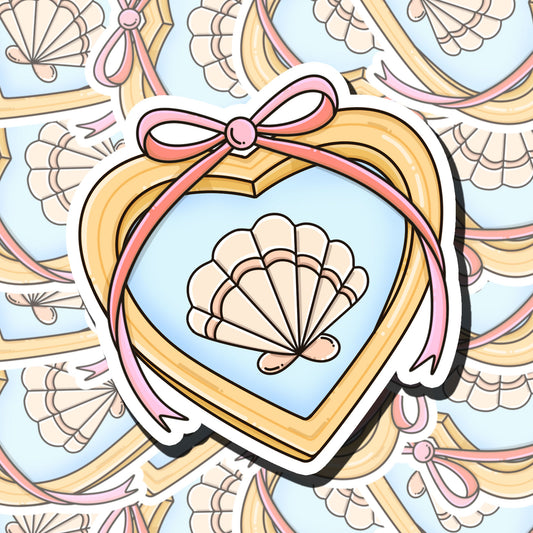 Seashell Locket Sticker
