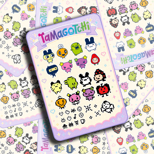 Tamagotchi Sticker Sheet