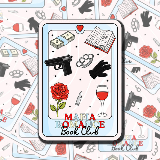 Mafia Romance Book Club Tarot Card Sticker