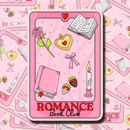 Romance Book Club Tarot Card Sticker