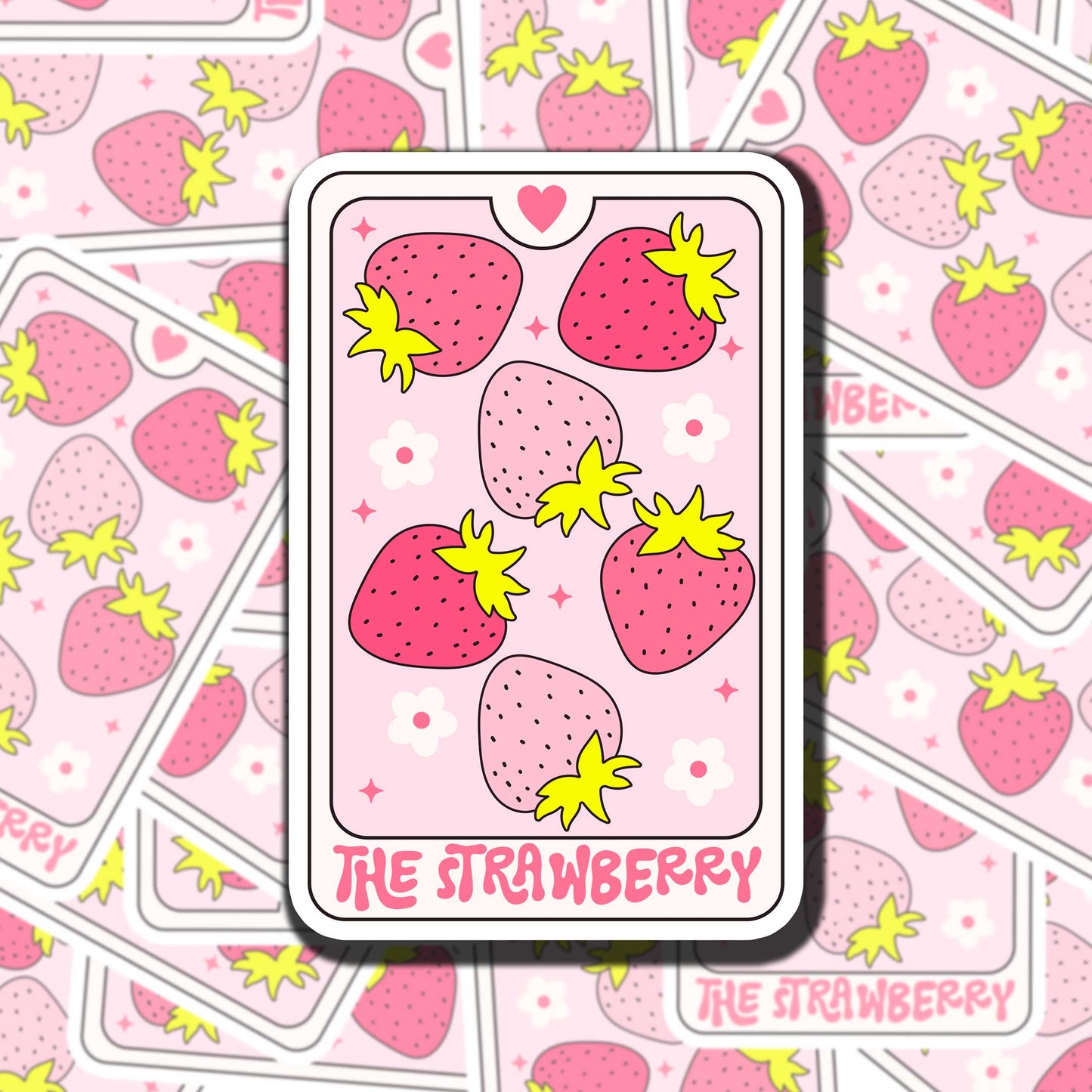The Strawberry Tarot Card Sticker