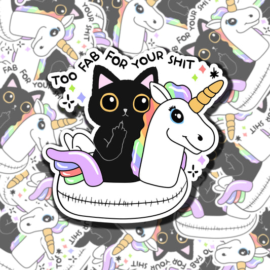 Too Fab Sticker