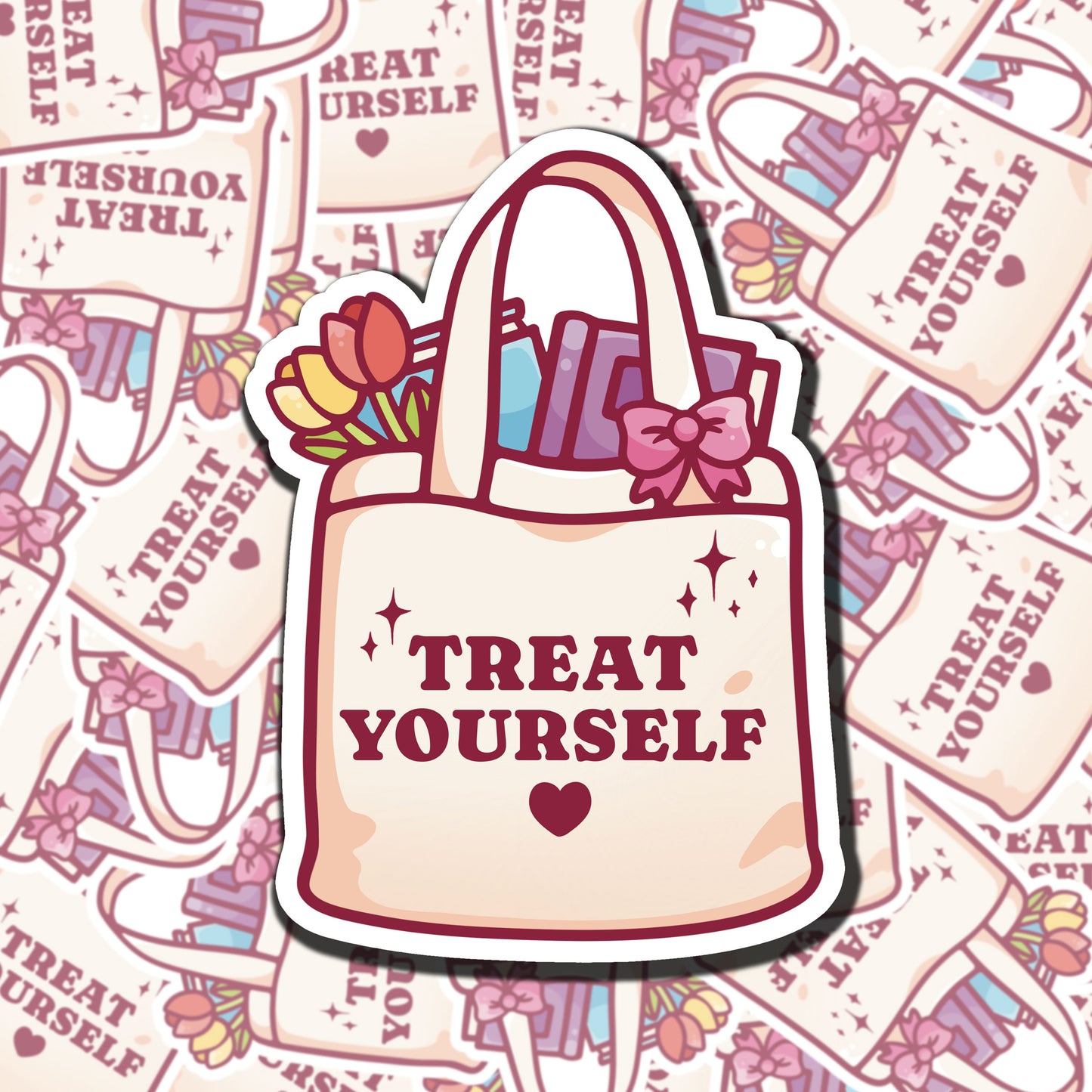 Bookish Tote Bag Sticker