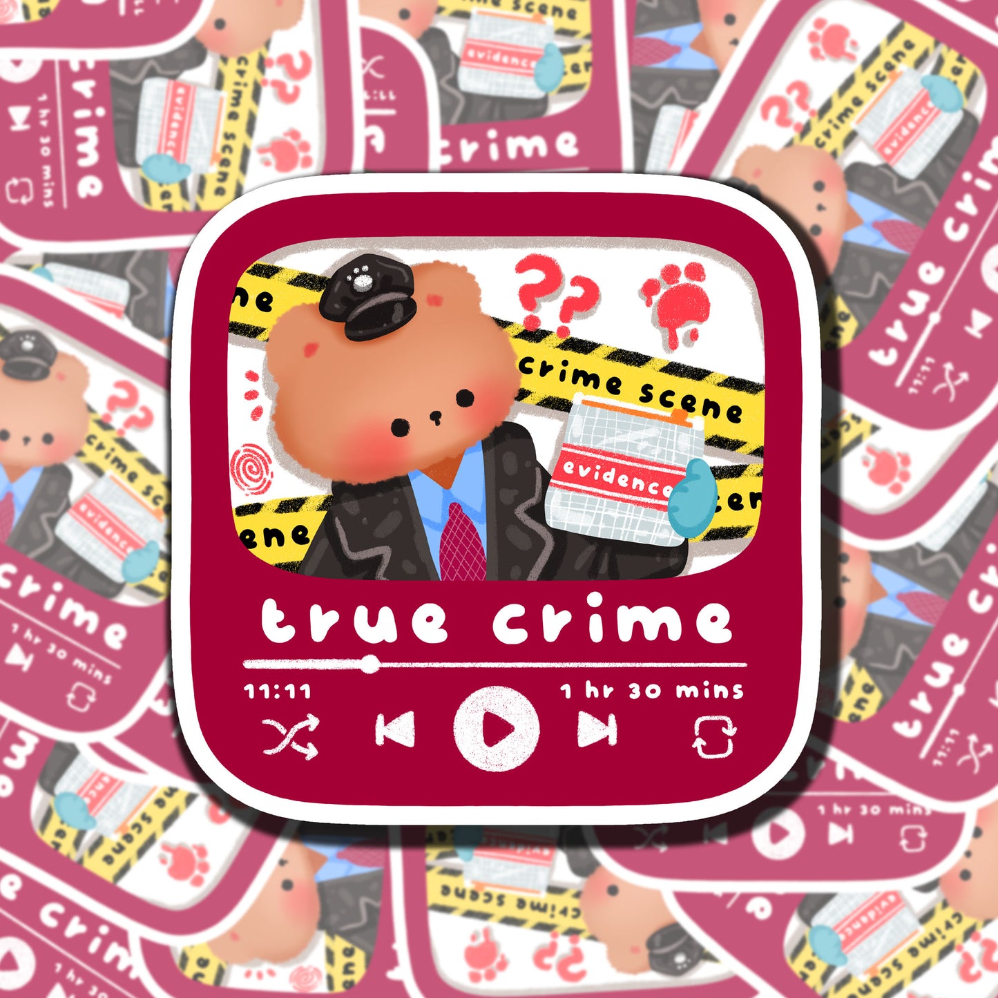 True Crime Podcast Sticker
