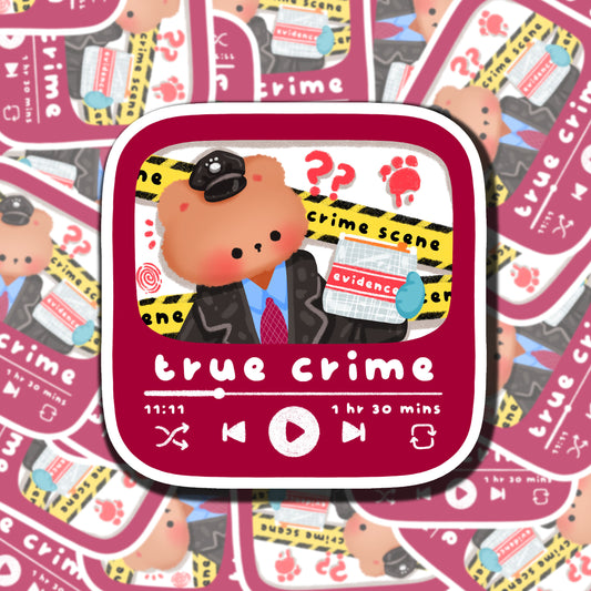True Crime Podcast Sticker
