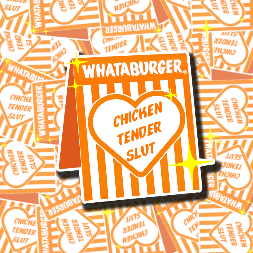 Chicken Tender Slut Sticker (heart)