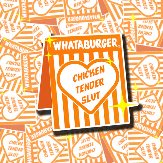 Chicken Tender Slut Sticker (heart)