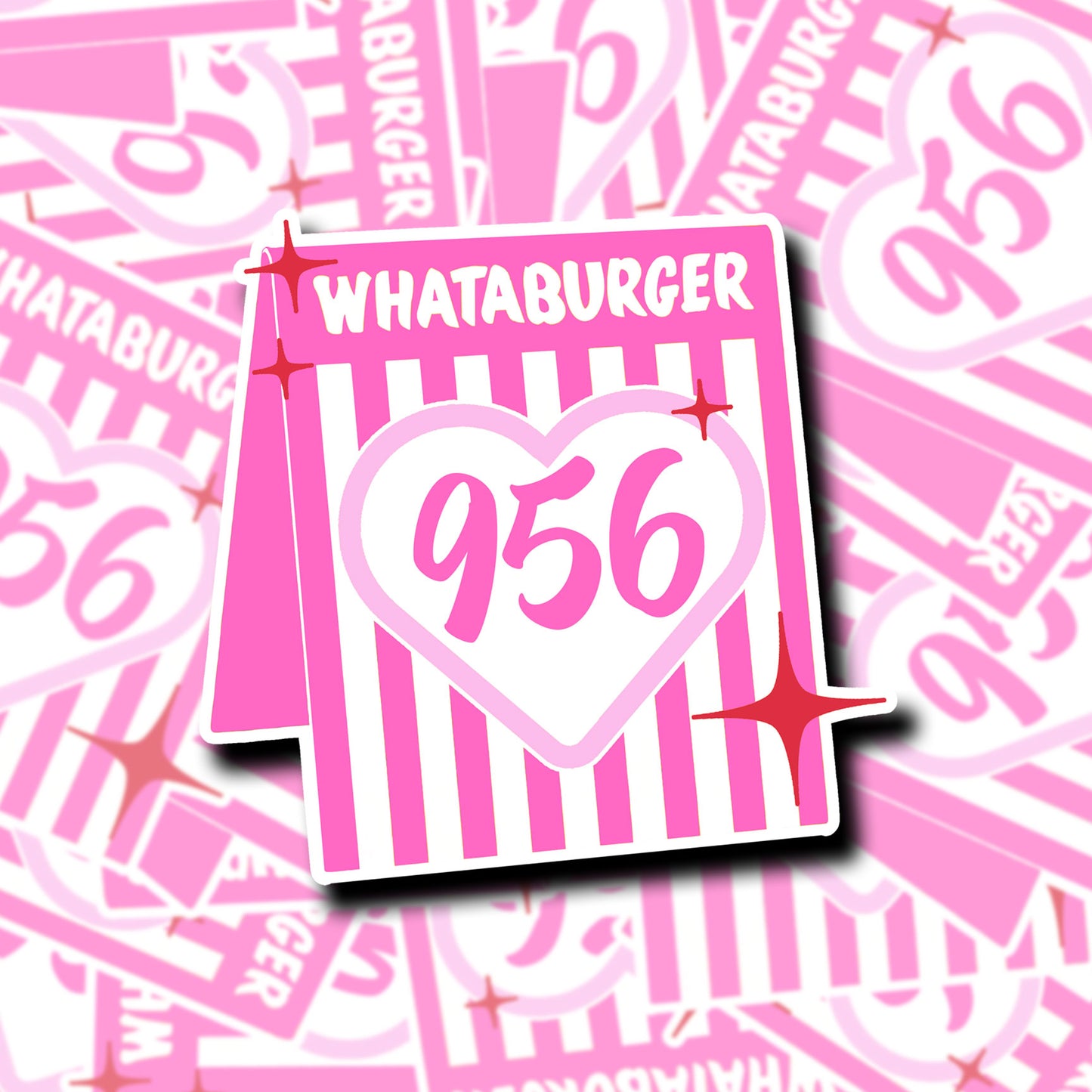 Pink 956 Sticker