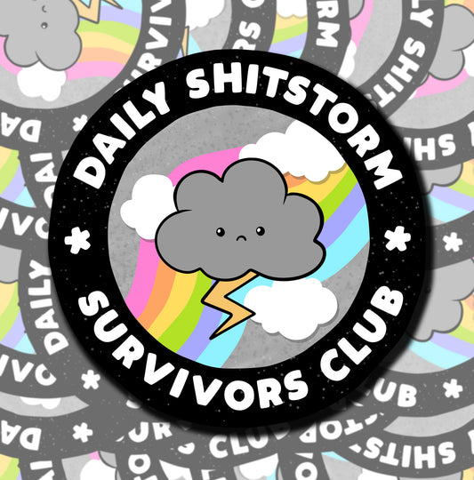 Shitstorm Survivor Sticker