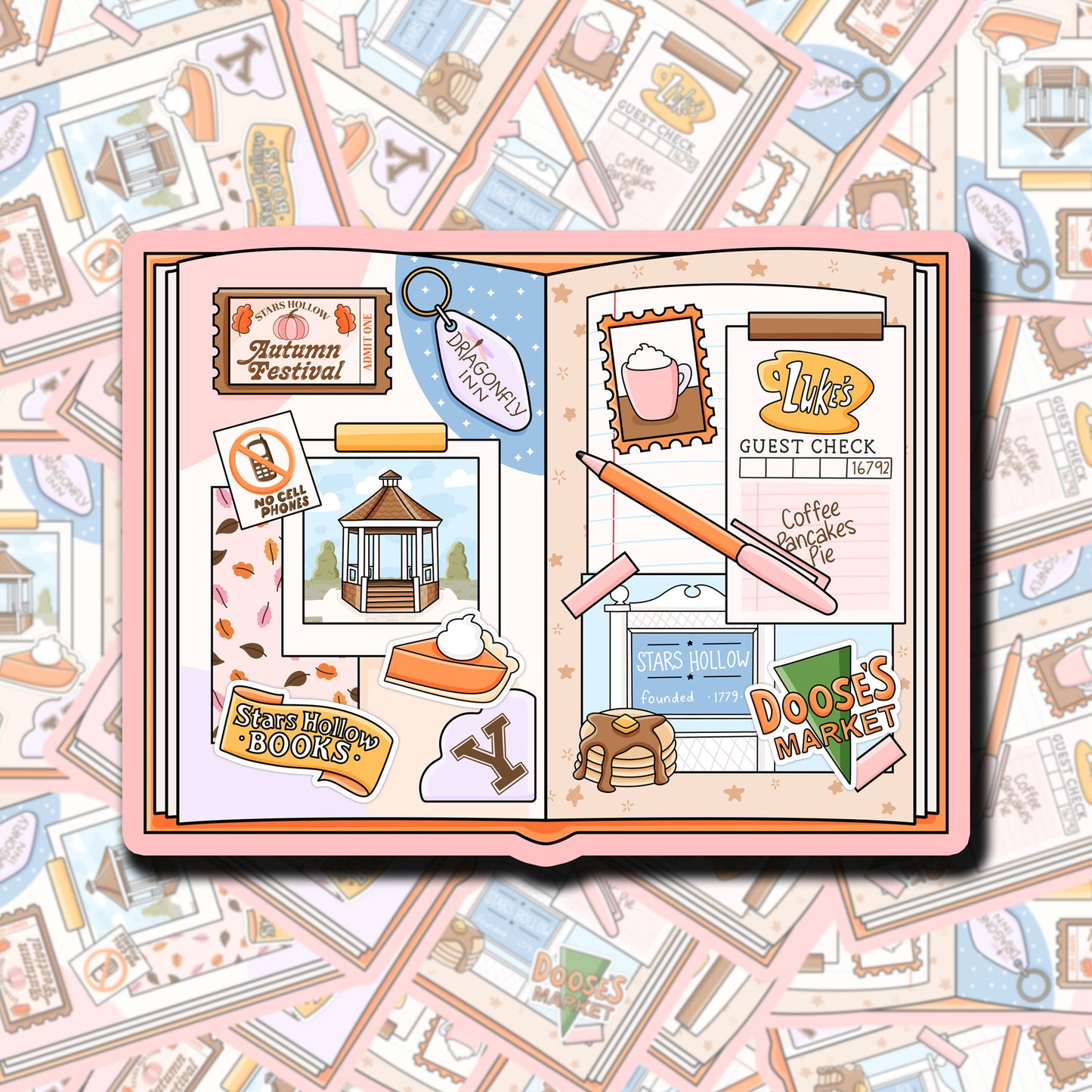 Gilmore Girls Junk Journal Sticker
