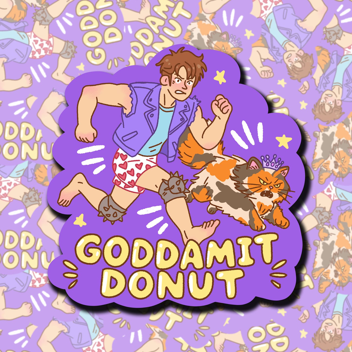 Goddamit Donut Sticker